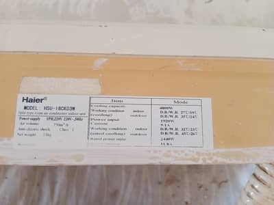 Haier 1.5 non invertor split
