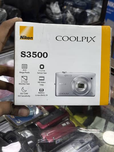 Nikon S3500 Digital Camera - with box and accessories