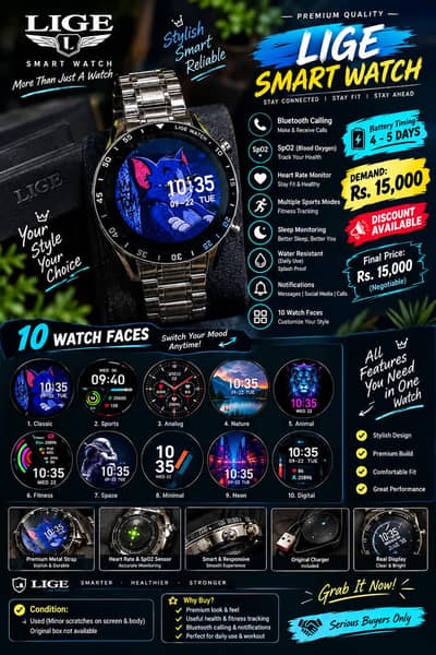 LIGE smart watch for sell