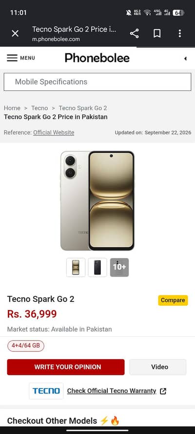 Tecno Spark Go