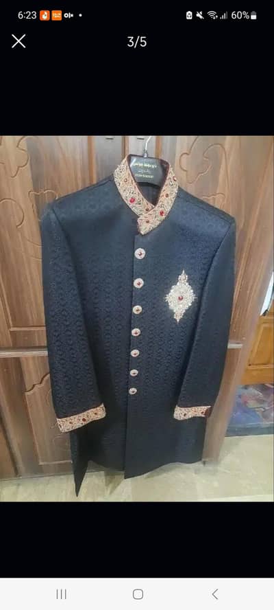 Black sherwani