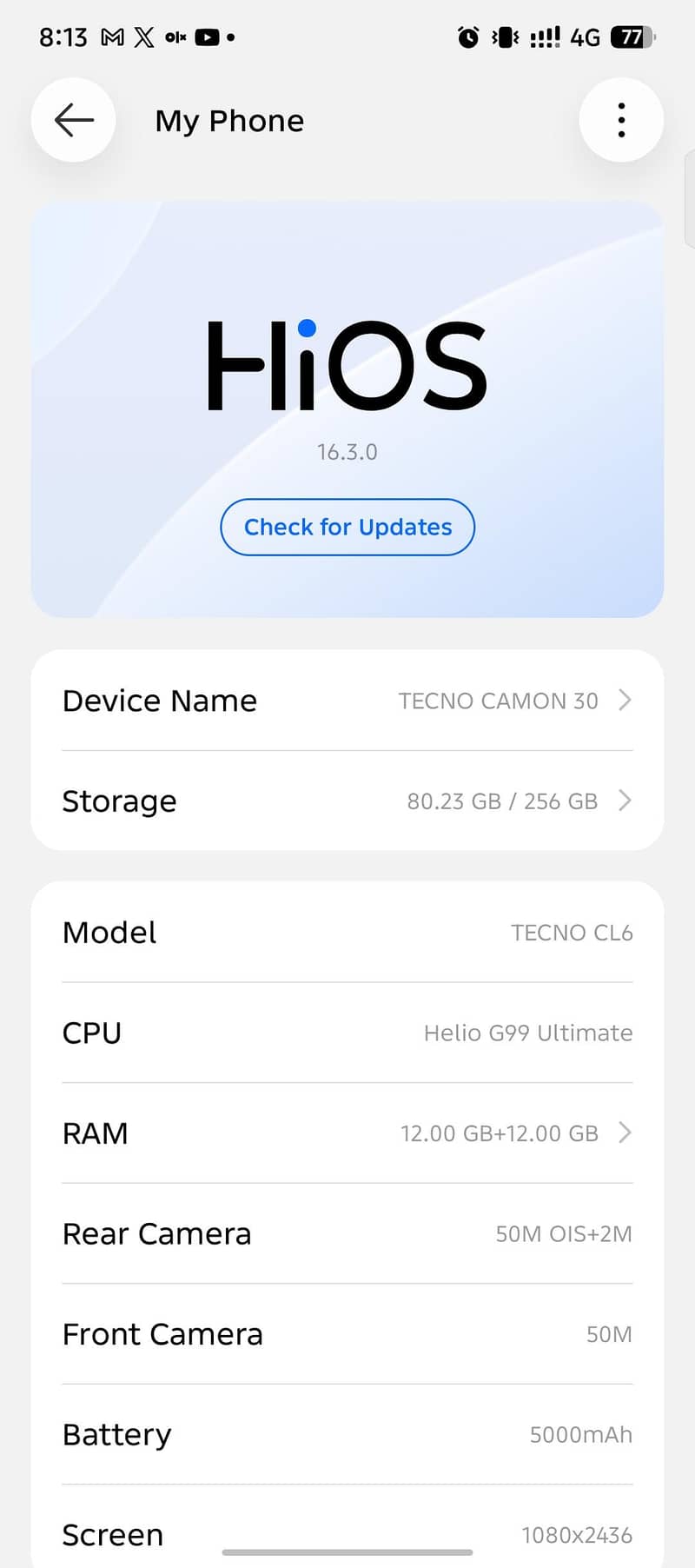 Tecno CAMON 30 5
