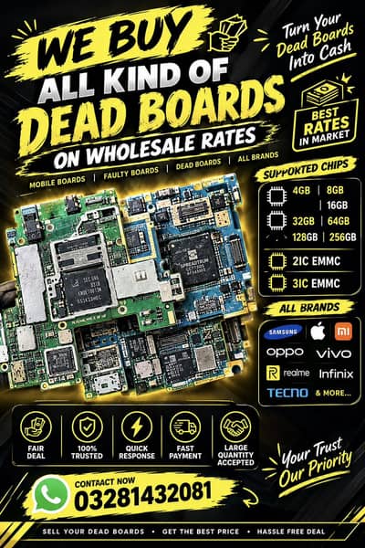 All kind of dead boards on whole sale rates.
