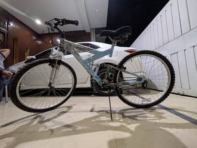 Power Climber Gear Cycle, Dual Suspension Mountain Bike