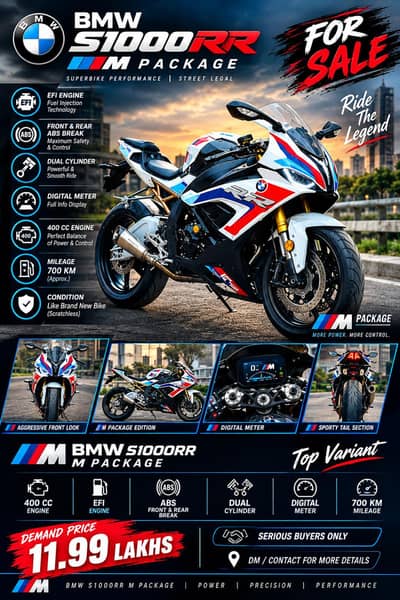 BMW S1000RR sports bike Excellent condition