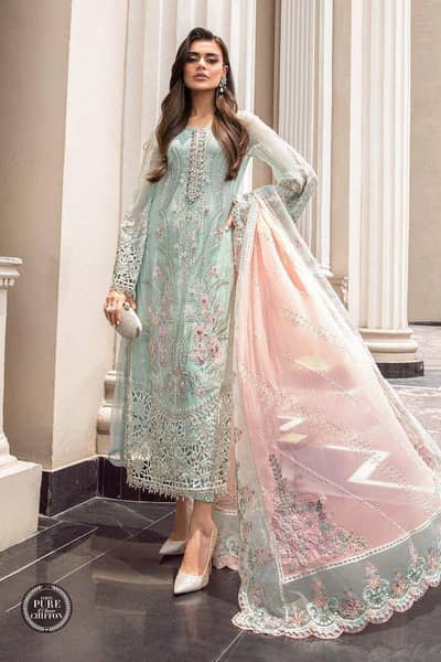 4PC Ladies wedding Embroidered Suit