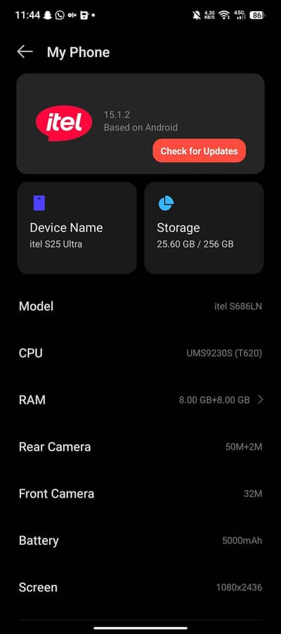 Itel S25 Ultra