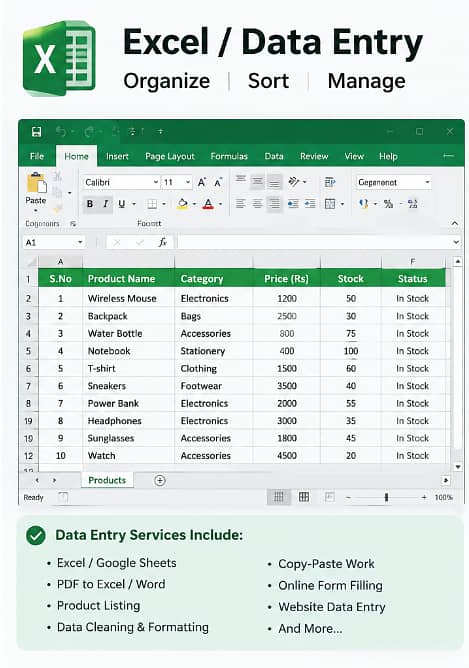 Part-Time Data Entry & Content Writing 1