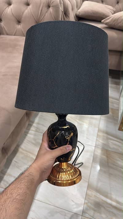 Luxury Black & Gold Table Lamps