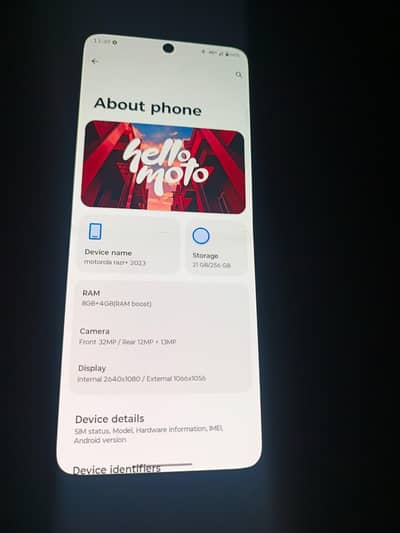 Motorola Razr+2023 SIM working 8+8 256 Exchange possible