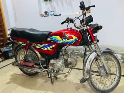 Honda CD 70 2021 model Red