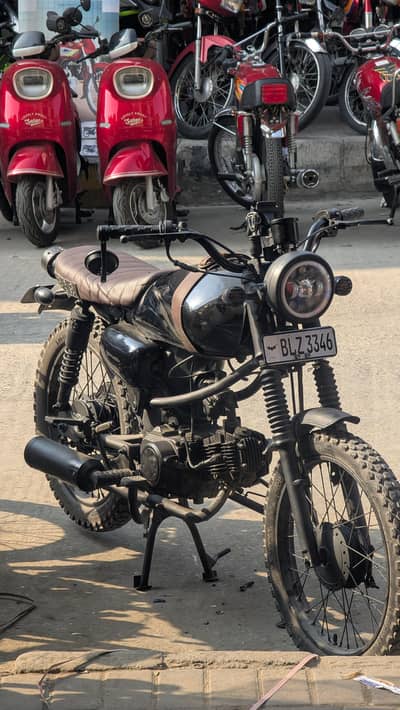 Cafe Racer Modified Engine 100cc Originally it's a CD 70