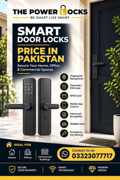 Advanced Door Lock SF-059 | Keyless Entry | Fingerprint & PIN Security