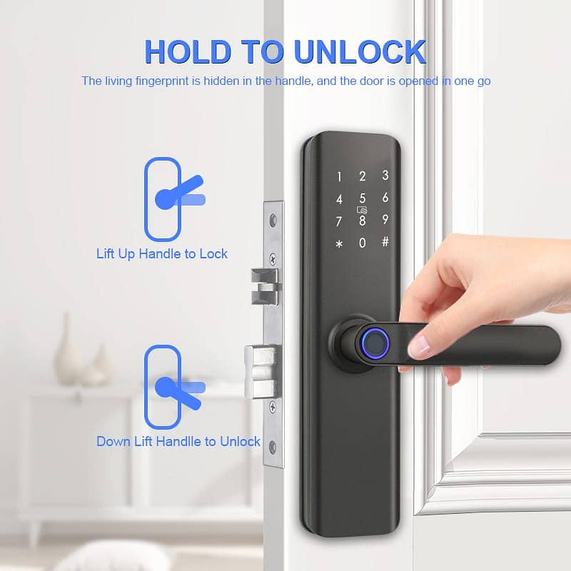 Advanced Door Lock SF-059 | Keyless Entry | Fingerprint & PIN Security 5