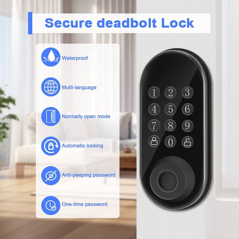 Advanced Door Lock SF-059 | Keyless Entry | Fingerprint & PIN Security 12