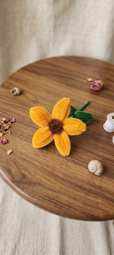 Handmade Pipe Cleaner Sunflower