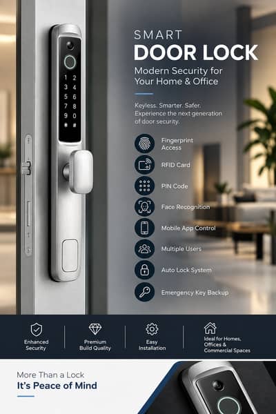 Smart Door Lock | Digital Door Lock | Fingerprint Lock | Keyless Entry