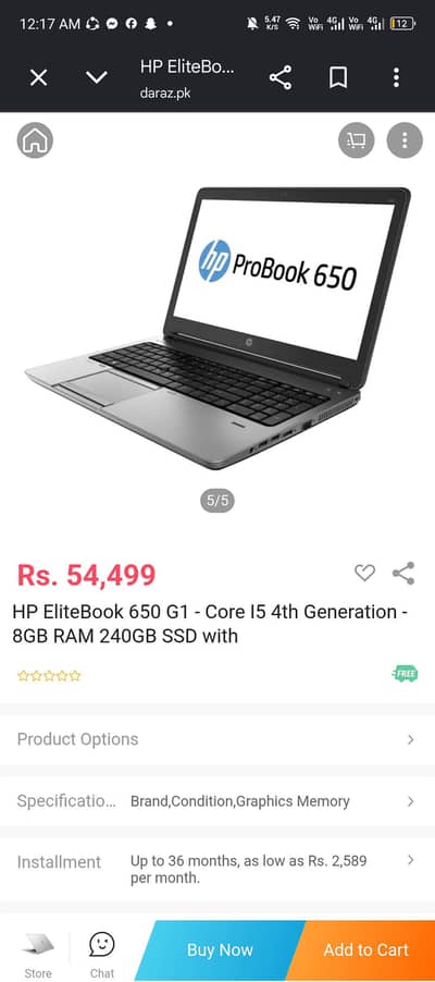 hp 650 laptop g1