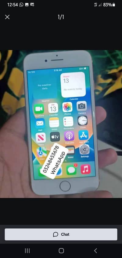 ‎I phone 6s pta Approvd 64gb WhatsApp number pick me. Hai