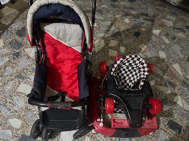 high Quality preloved Stroller & walker 2