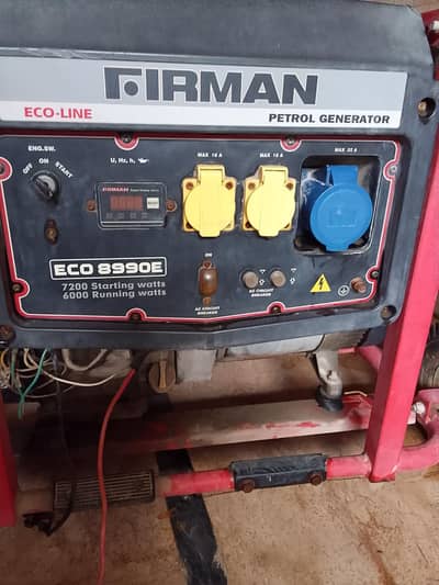 Fireman  Eco line Peterol and Gas Generator 7200 watts