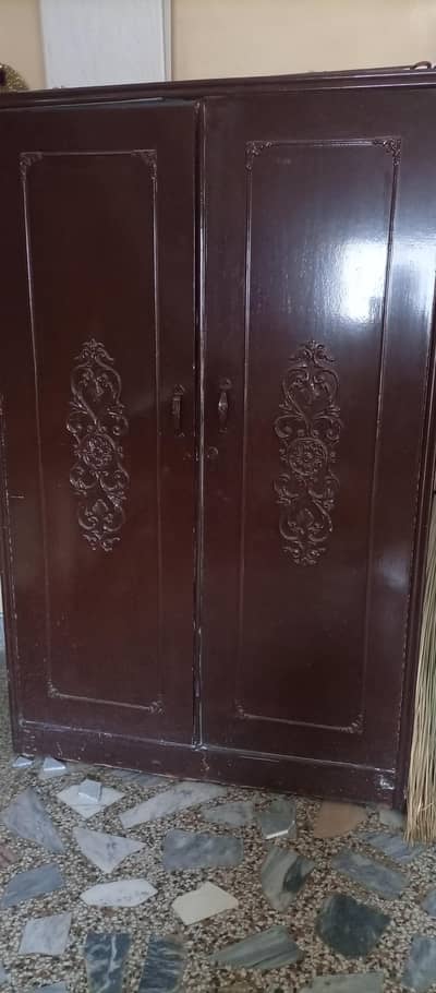 solid wooden cupboard