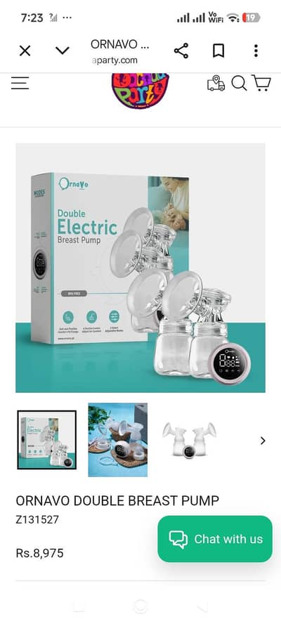 ornavo electric breast pump double