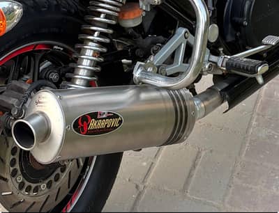 (Akrapovic Exhausts 1 Pair)and (BMW Exhausts 1 pair)