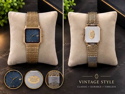 Vintage Orient Tank Quartz Watch – Made in Japan