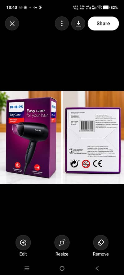 Philips Hair Dryer Foldable -BHC010