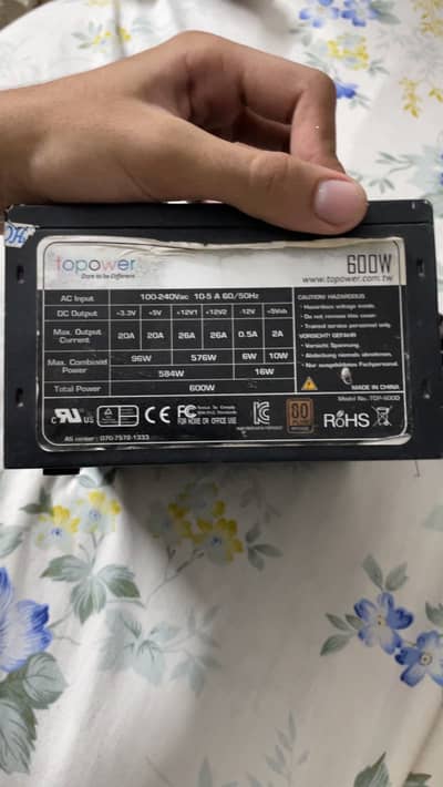 Topower 600w power supply for urgent sale