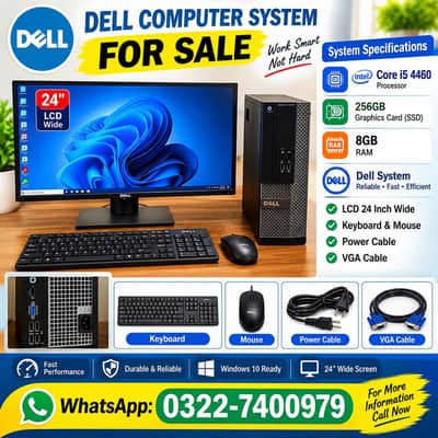 Dell System For Sale | Core i5 | 8GB Ram and 256GB Rom