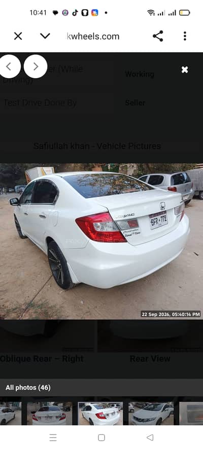 Honda Civic VTi Oriel Prosmatec 2016 ug top of line