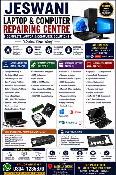 LAPTOP/COMPUTER SERVICE ___ ALL SERVICE REPAIR/INSTALLATION/SALE/BUY