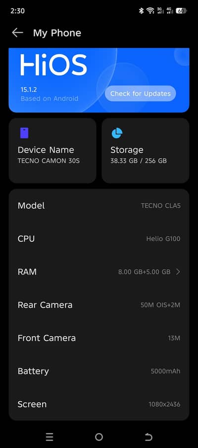 Tecno CAMON 30S