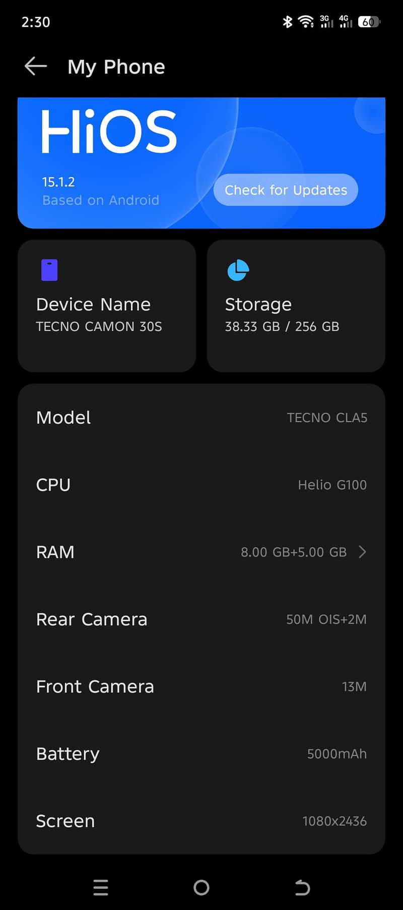 Tecno CAMON 30S 0
