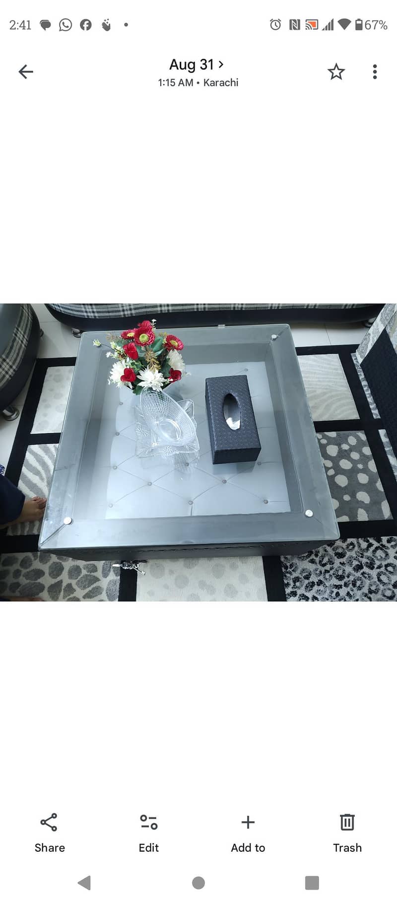 sofa set with center table 2