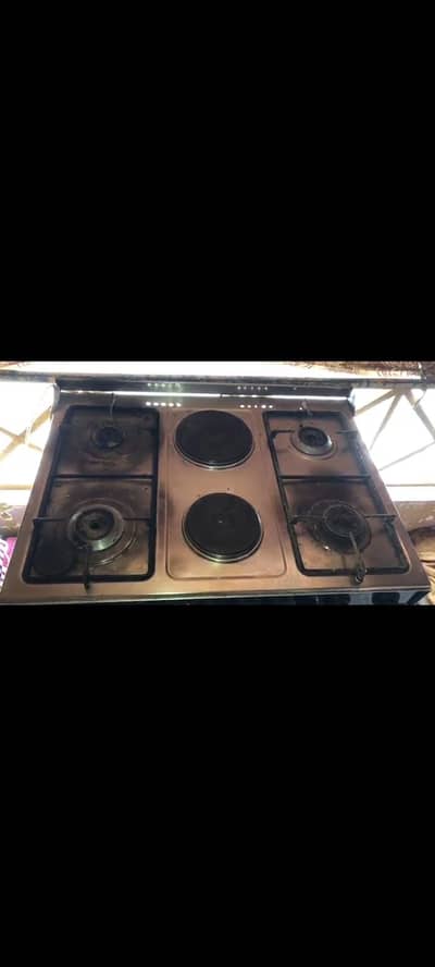 6 Burner Gas & Electric Cooking Stove – Used