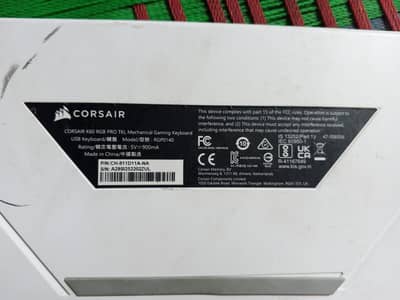 Corsair keyboard gaming RGB k70 full light