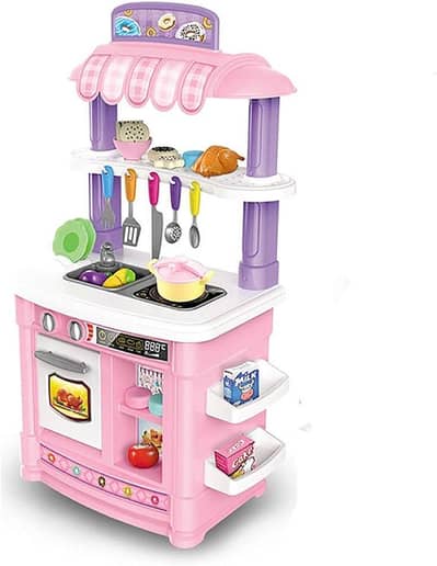 Kids Kitchen Set Toy with Working Water Sink