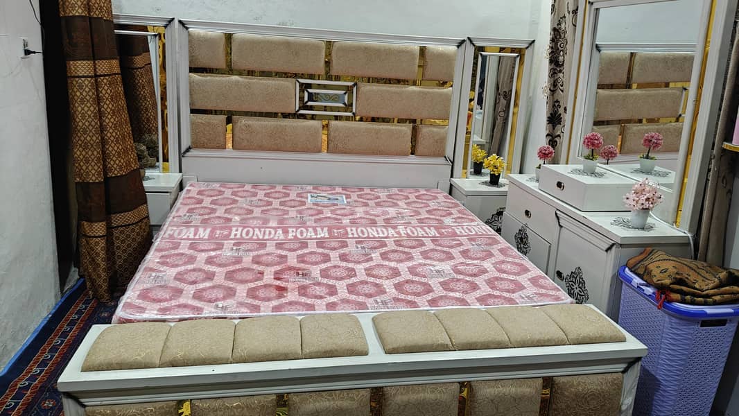 Bad +Drasing Table + 2 Side Table  Offer  Price 1