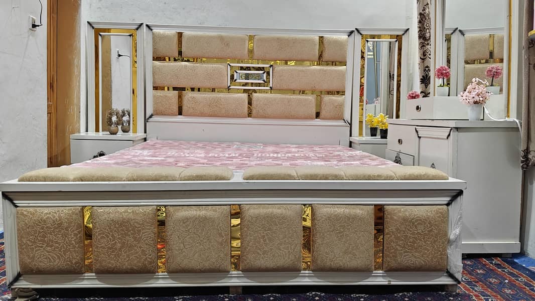 Bad +Drasing Table + 2 Side Table  Offer  Price 9