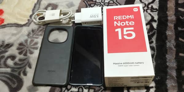 Redmi Note 15 8+8GB/256GB – 10/10, Box & Charger