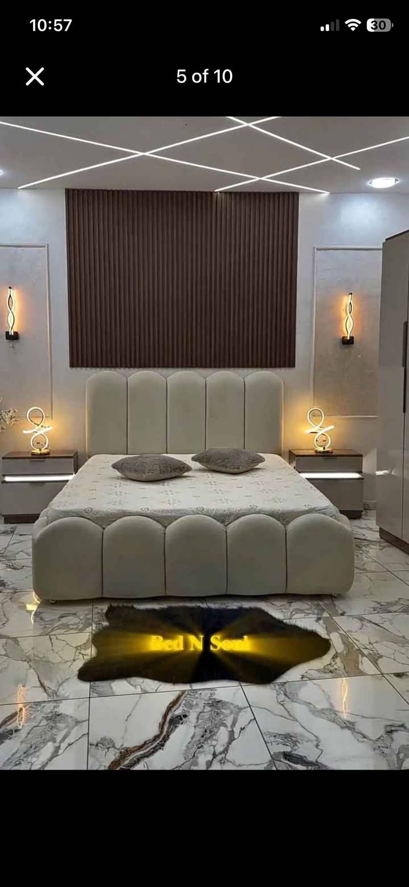 Cushion/tufted bed 10
