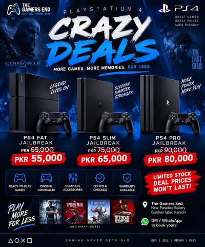 PS4 Mega Sale. Discounted Prices Playstation 4 Imported