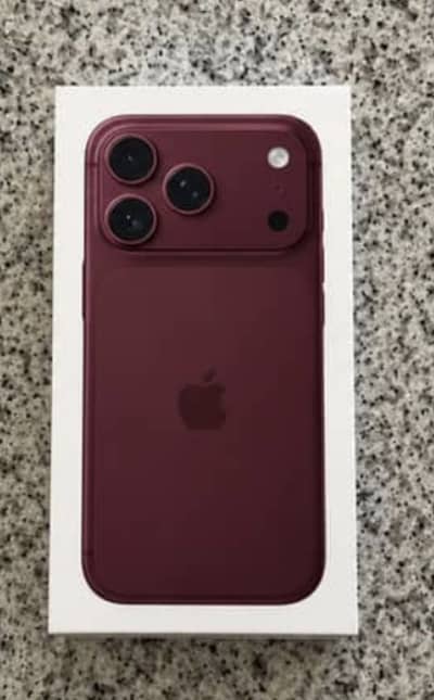 Apple iPhone 18 Pro burgundy colour box pack 256 gb