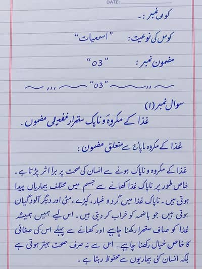 AIOU Spring Assignment