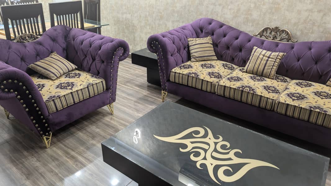 Sofa set Like New Along with Center Table set 1