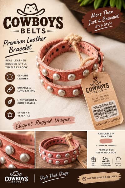 fashion leather bracelet