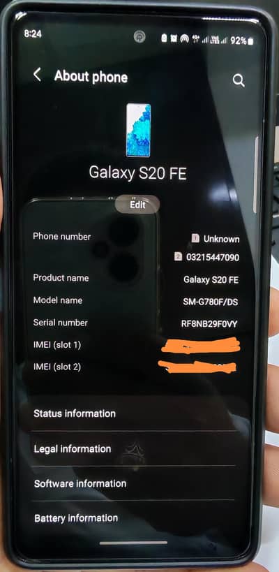 Samsung Mobile S20 FE